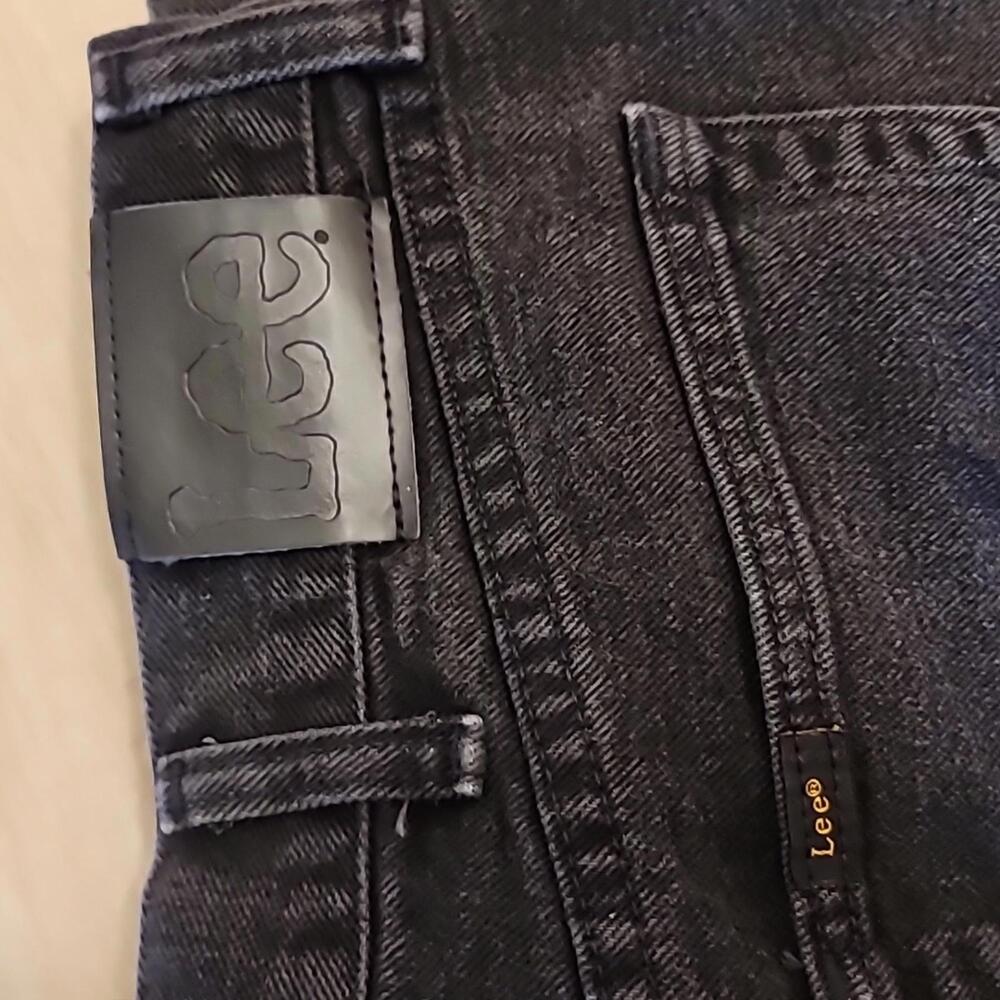 40x34 Lee Regular Fit Straight Leg Black Jeans - Picture 3 of 8